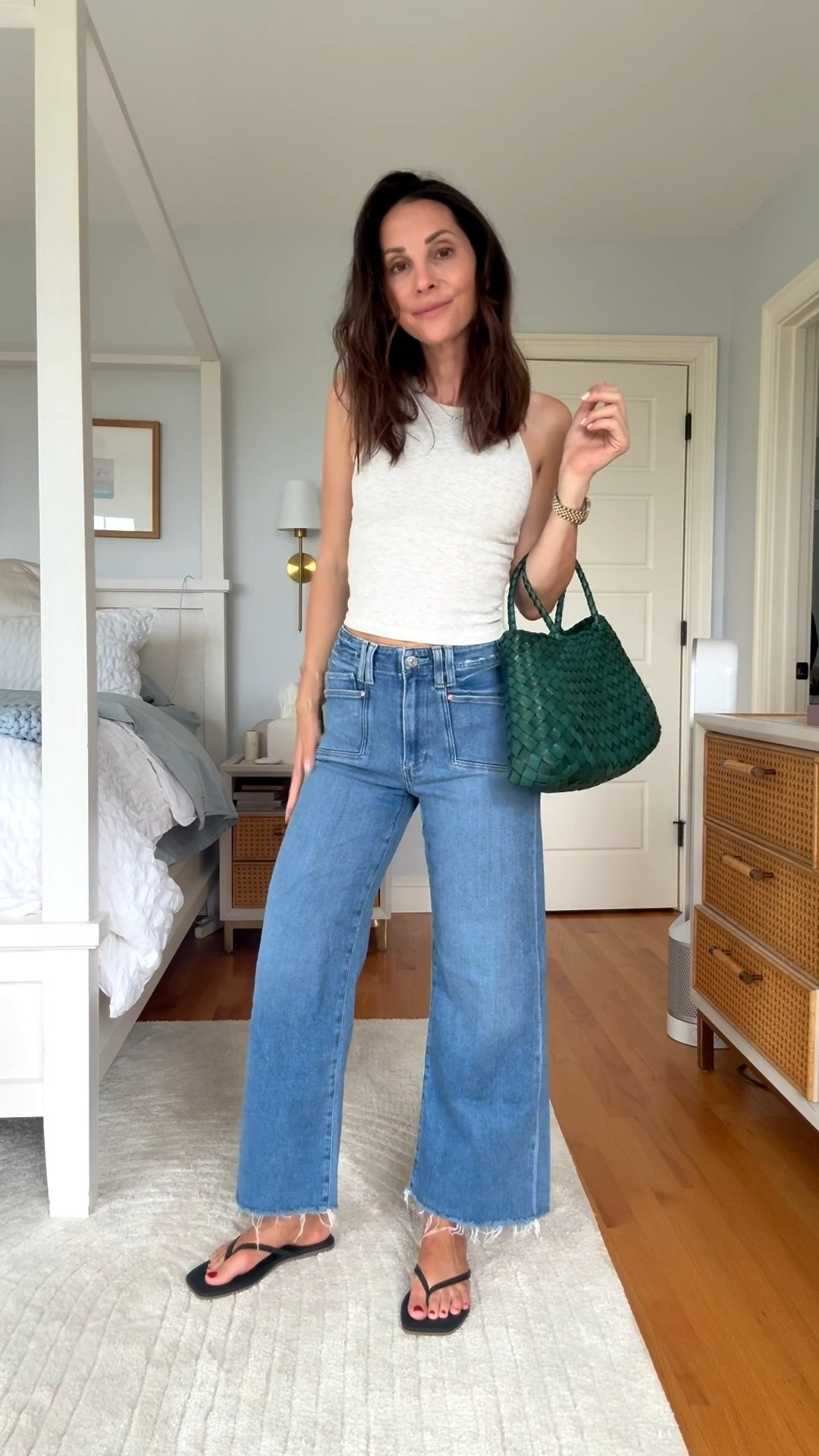 Easy outfits always equal the best outfits! Sizing- Xs in top and 25 in jeans. Both are true to size! 

#shopbop #ad

#LTKdayinmylife #LTKgrwm #LTKootd