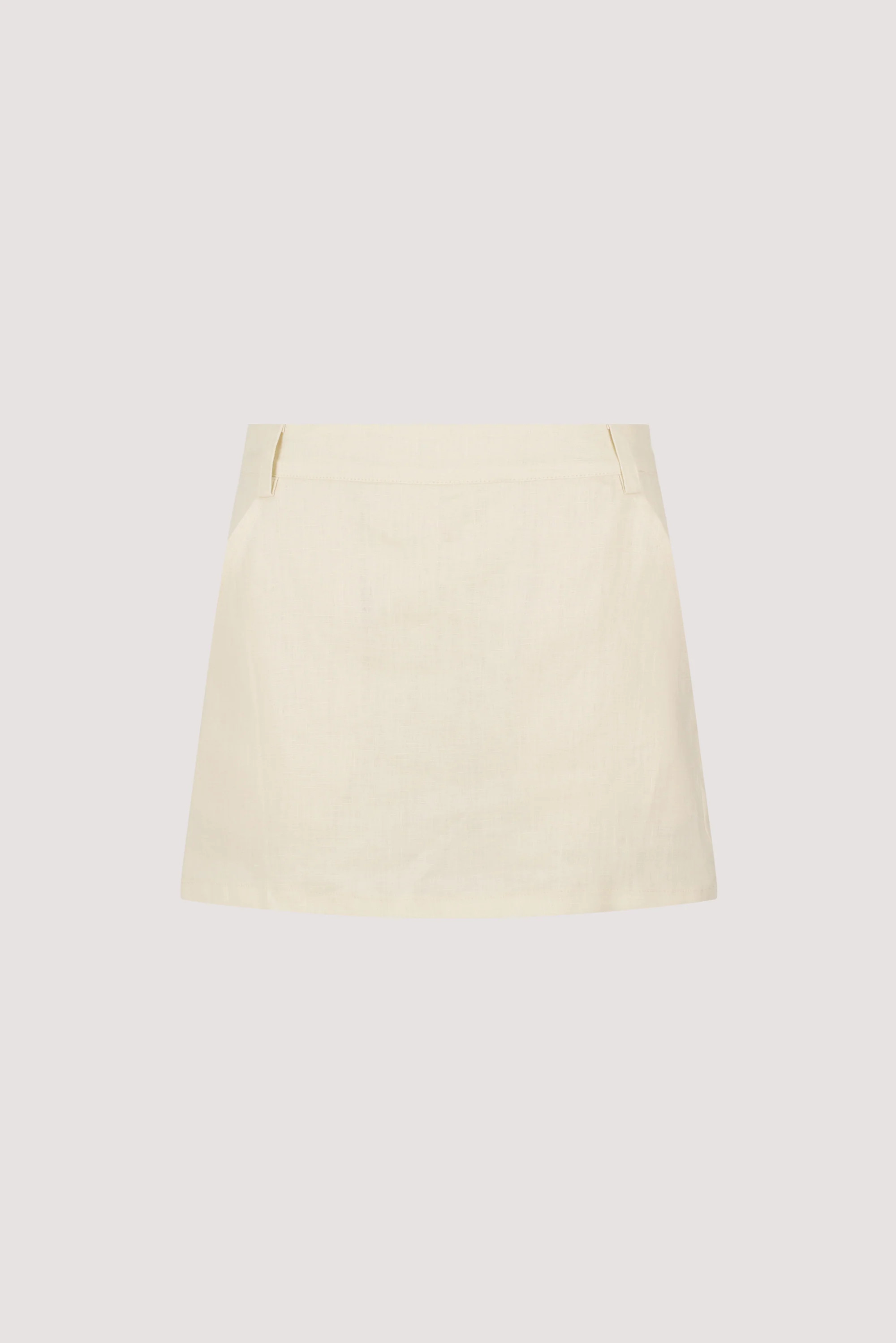 EVIE STRAW LINEN SKORT | DISSH