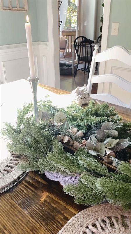Let’s add some festive cheer to the dining table! I just got this gorgeous garland from Amazon and I am loving how it add some simple holiday spirit to this space and it’s super affordable!

Amazon | Christmas decor | garland | holiday tablescape | Christmas tablescape | Christmas centerpiece | farmhouse table garland | Amazon garland | inexpensive Christmas garland

#LTKHoliday #LTKfindsunder50 #LTKSeasonal