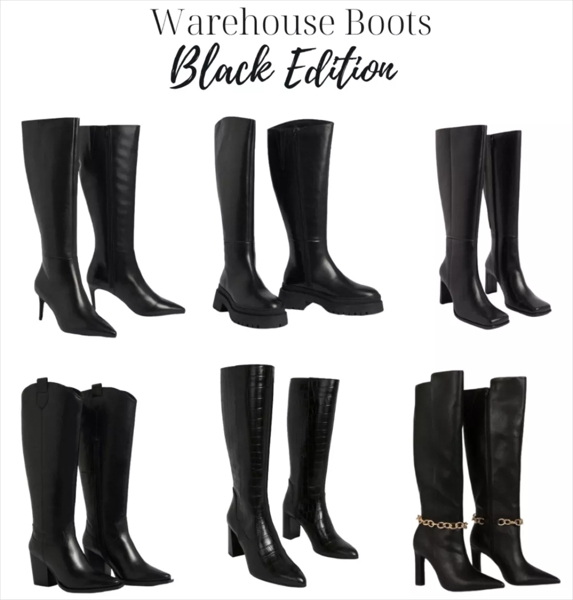 Faux Leather Contrast Knee High … curated on LTK