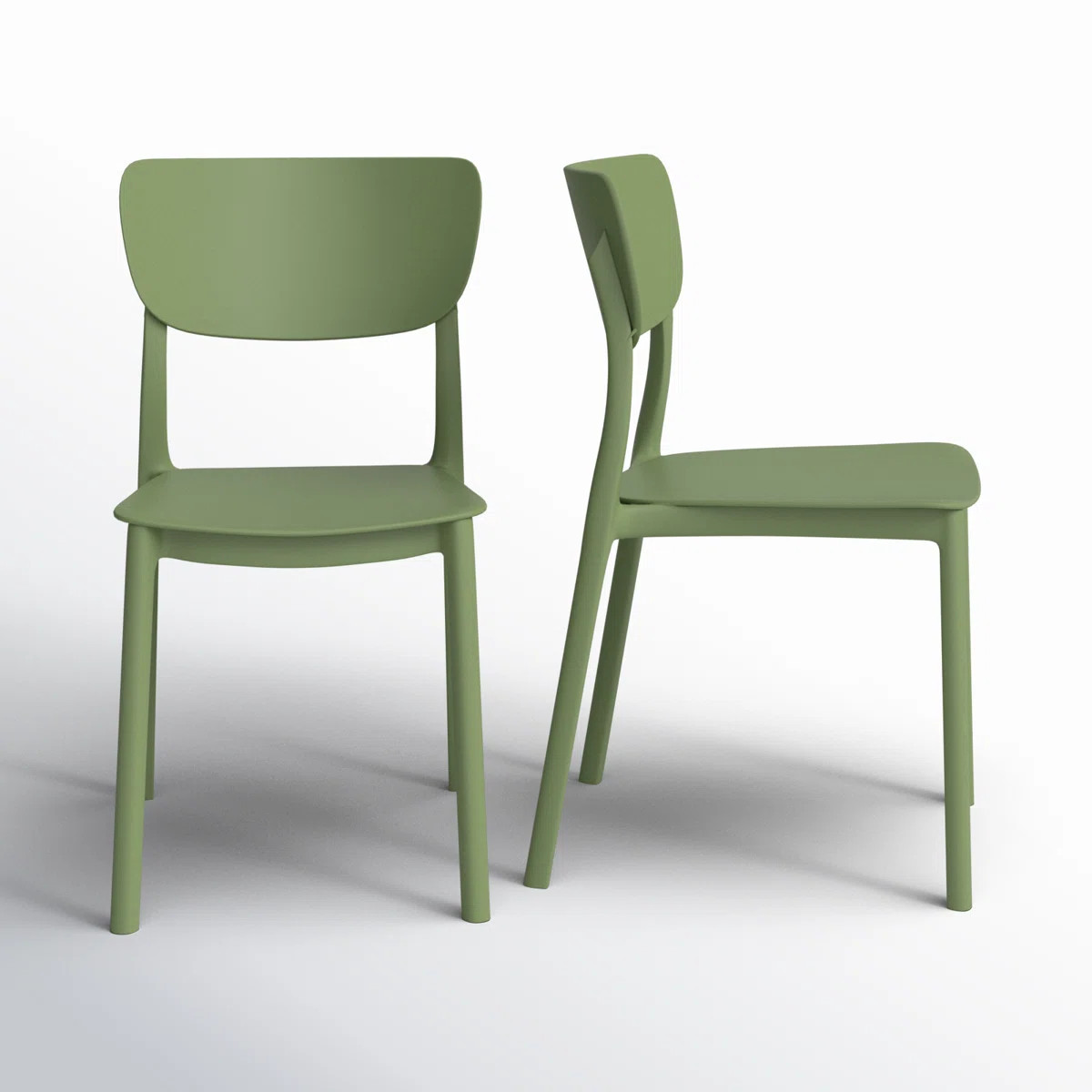 Farrah Outdoor Stacking Dining Side Chair (Set of 2) | Wayfair North America