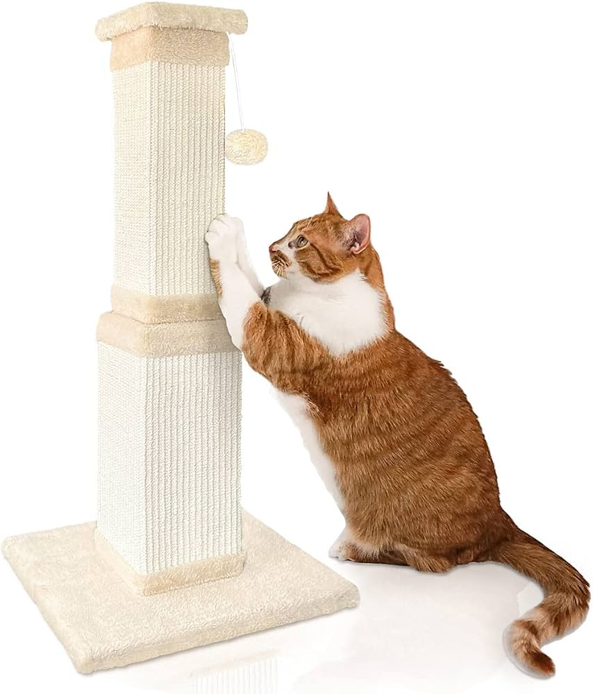 AGYM 32 Inch Cat Scratching Post for Adult Cats and Kittens - Sisal Scratcher Protects Furniture ... | Amazon (US)