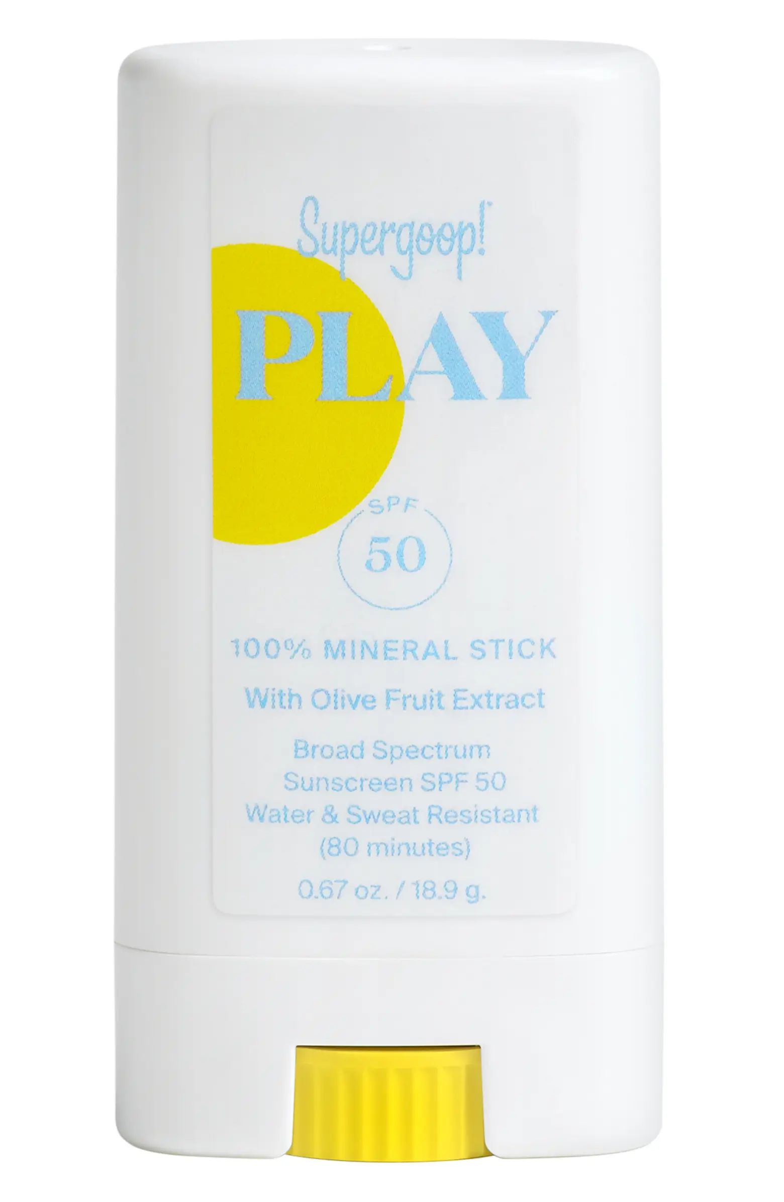 Supergoop! Play 100% Mineral Stick SPF 50 Sunscreen with Olive Fruit Extract | Nordstrom