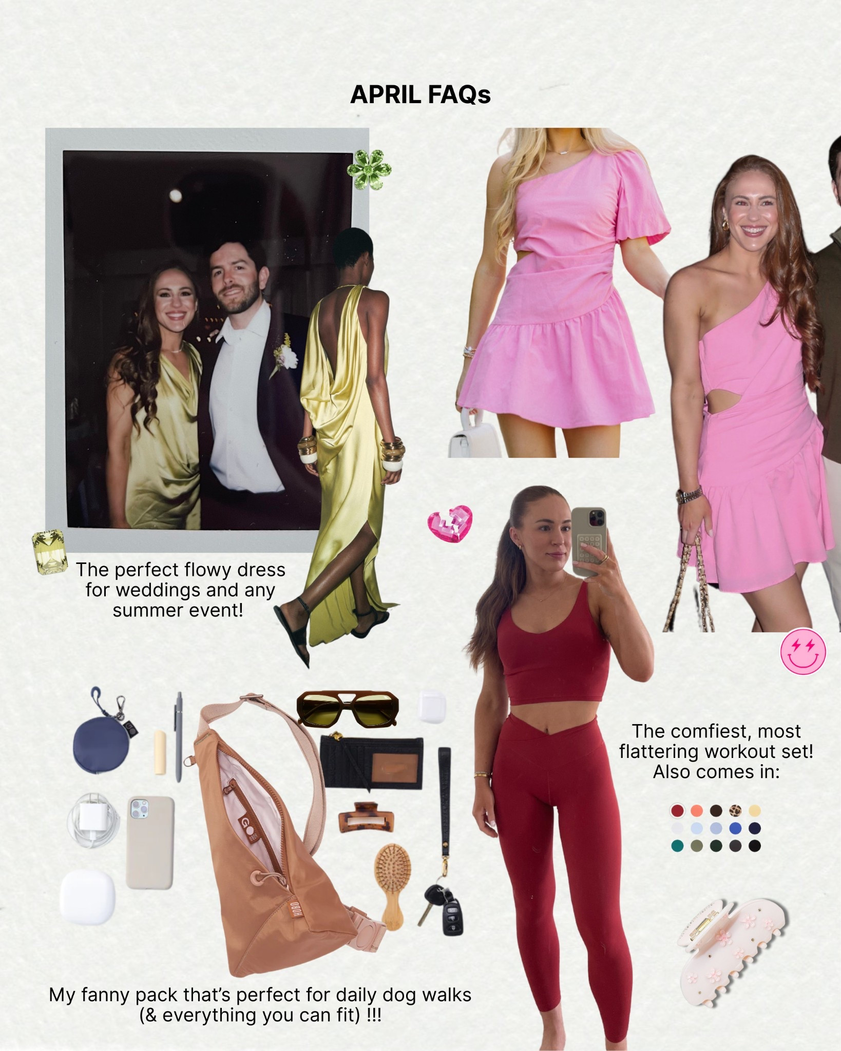 April favorites, spring wedding guest, aerie leggings, workout set, fanny pack 

#LTKActive #LTKParties #LTKSeasonal