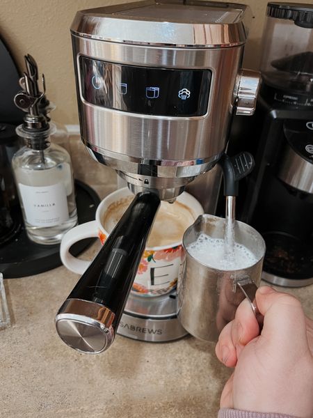 I make lattes every single day with this espresso maker! #coffee #espresso #kitchen

#LTKhome