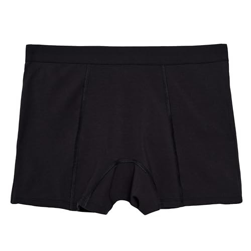 Thinx Ultra-Soft Period Underwear, Overnight Boy-Shorts Leakproof, Holds Up to 12 Regular Tampons*, FSA HSA Approved Period Underwear for Women, Reusable & Controls Odor, Black, XL | Amazon (US)