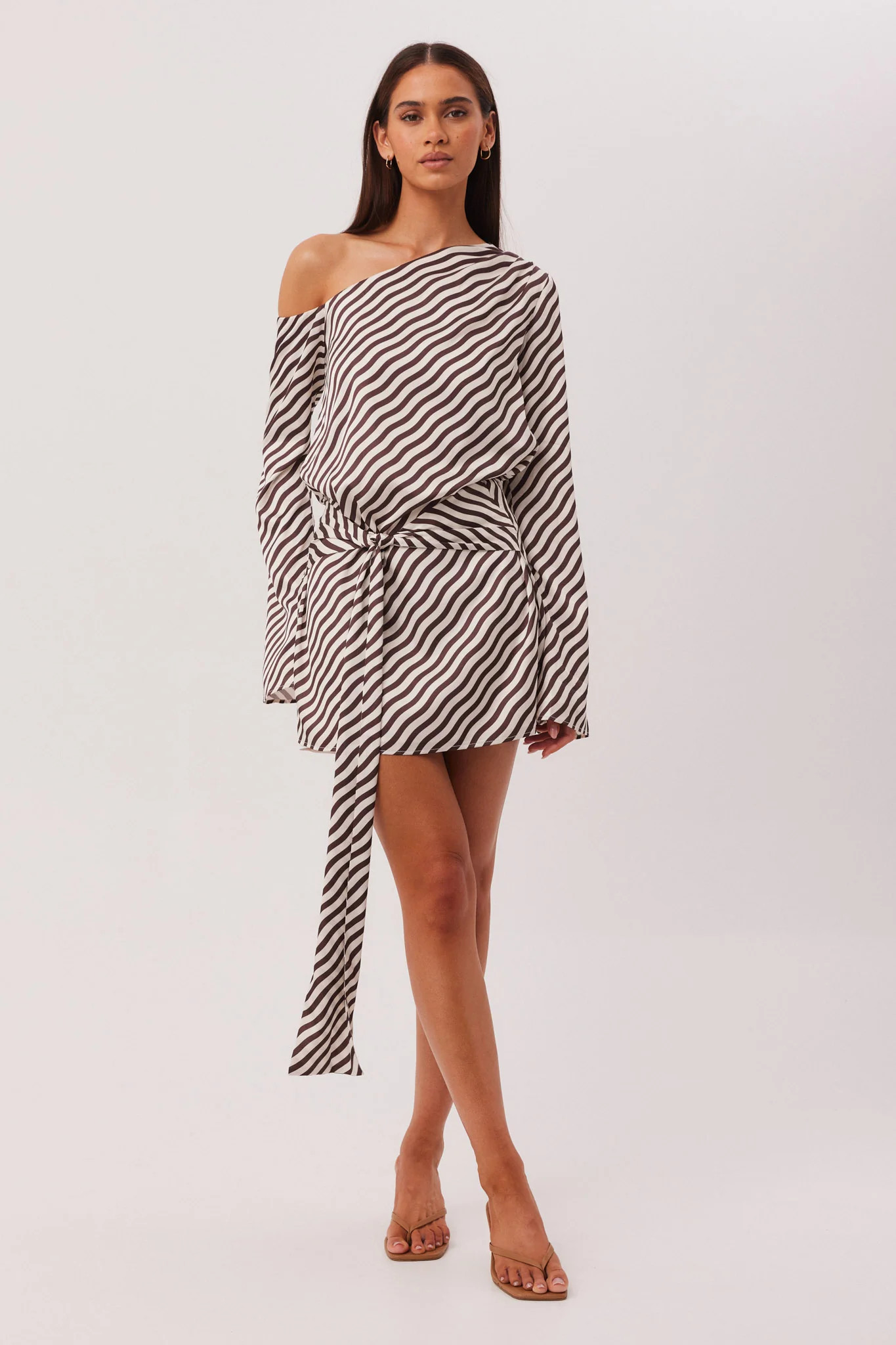SKAI STRIPE MINI DRESS | SNDYS (global)