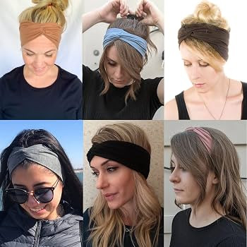 jollybows 16 PCS Headbands for Women Elastic Hair Bands Yoga Running Hair Wrap No Slip Hair Acces... | Amazon (US)