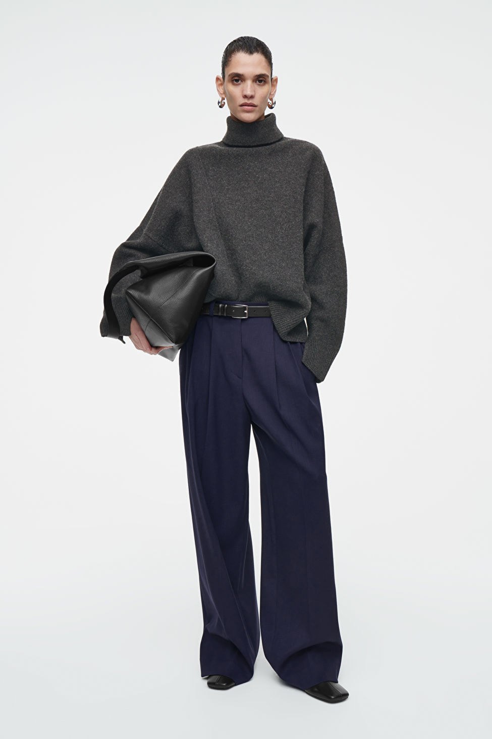 RELAXED TAILORED WOOL WIDE-LEG TROUSERS | COS UK