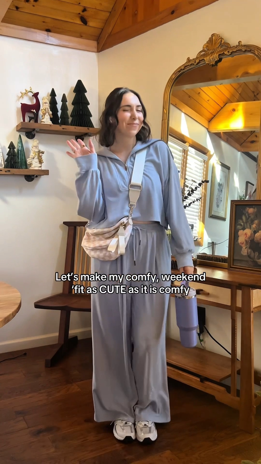 Blue two piece zip up set 🩵

Cropped sweatshirt set, crossbody checkered bag, new balance 530, comfy cute weekend outfit 

#LTKgrwm #LTKmomlife #LTKootd