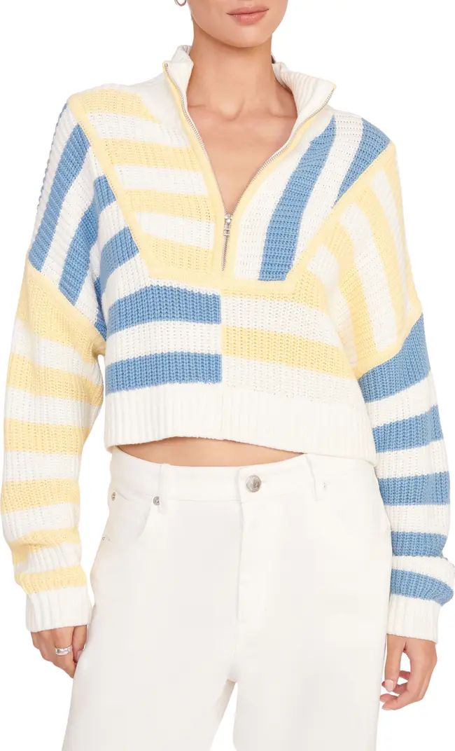 Hampton Half Zip Crop Sweater | Nordstrom