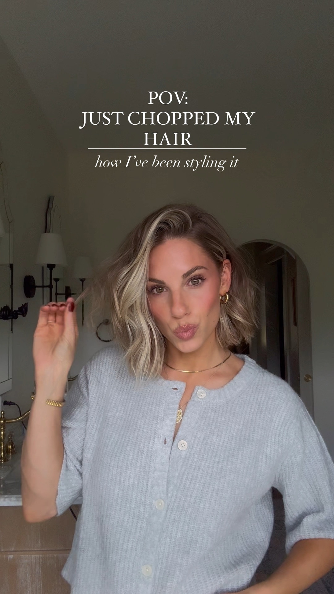 How I have been styling my short hair! Do we like the side part or center part?? I am a center part girly BUT the side part with this length…I’m kind of obsessed with! 

#LTKStyleTip #LTKBeauty #LTKVideo