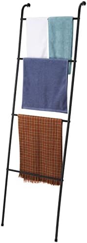 OUSHENG Wall Leaning Blanket Ladder Decorative Metal Towel Quilt Holder Rack for Living Room Bath... | Amazon (US)