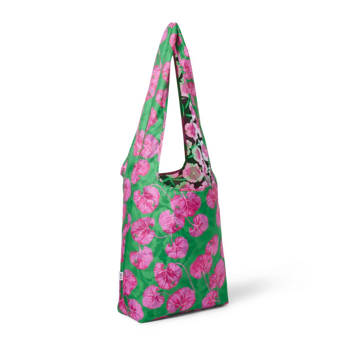 Poppy/Geranium Leaf Pink/Green Reversible Reusable Bag - DVF for Target | Target