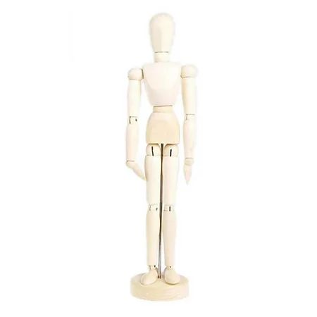 Megawheels 4.5/5.5/8 INCH Wooden Man Model Artist Movable Limbs Doll Male Wooden Toy Art Draw Action | Walmart (US)