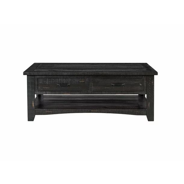 Martin Svensson Home Rustic Collection Coffee Table, Antique Black | Walmart (US)