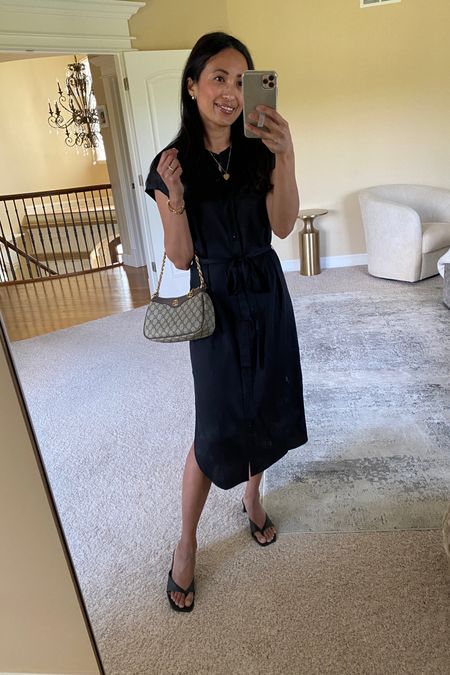 Date night. My outfit for celebrating my birthday and mother’s day. Satin dress is easy to wear and machine washable. True to size; size down if in between. Code HINTOFGLAM to save on jewelry. 
Wedding guest dress. 


#LTKItBag #LTKFindsUnder100 #LTKOver40