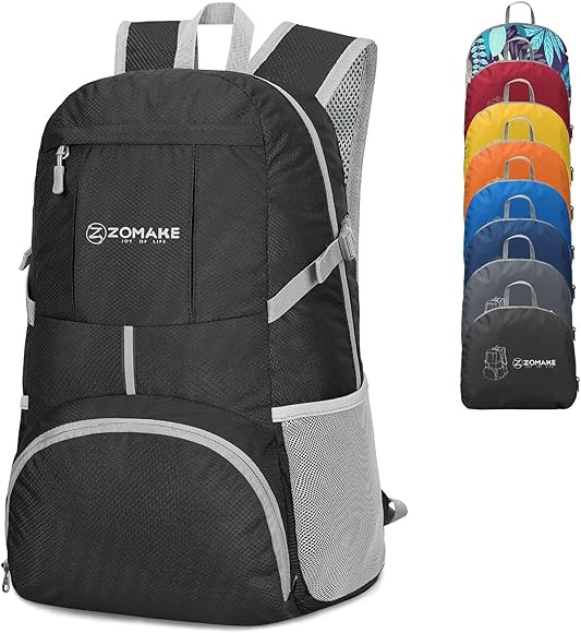 ZOMAKE Lightweight Packable Backpack 35L, Light Foldable Backpacks Water Resistant Collapsible Hi... | Amazon (US)