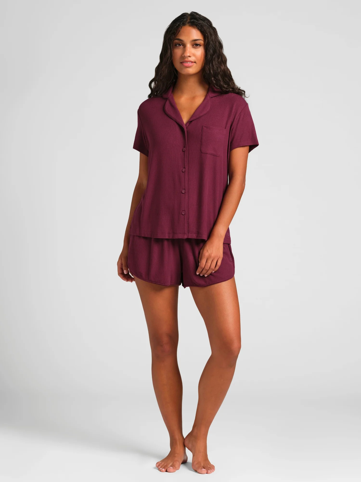 Slinky Rib Short Sleeve PJ Set1 rating | Shop.app