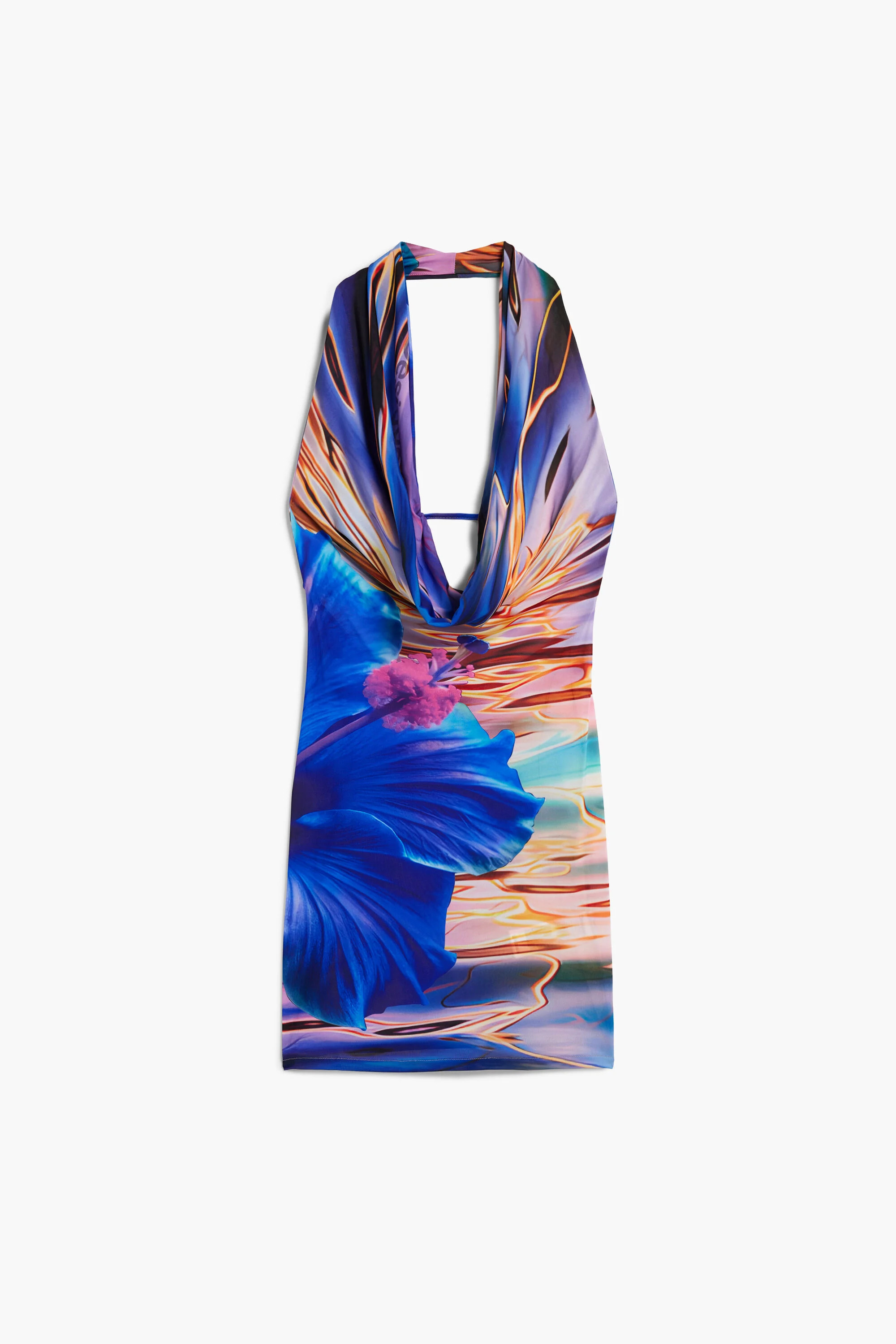 Short dress flower water | Desigual USA,CA