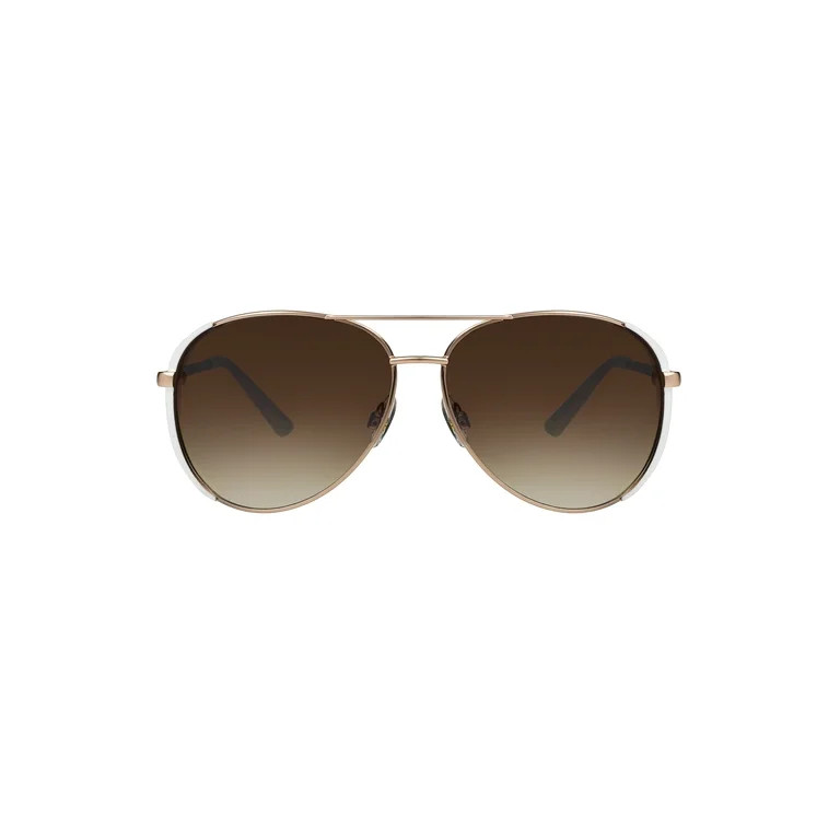 Foster Grant Women's Aviator Everyday Sunglasses Gold | Walmart (US)