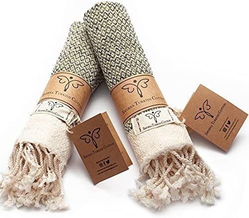 Smyrna Original Turkish Hand Towels | 100% Cotton, Prewashed, 16 x 40 Inches | Decorative Bathroo... | Amazon (US)