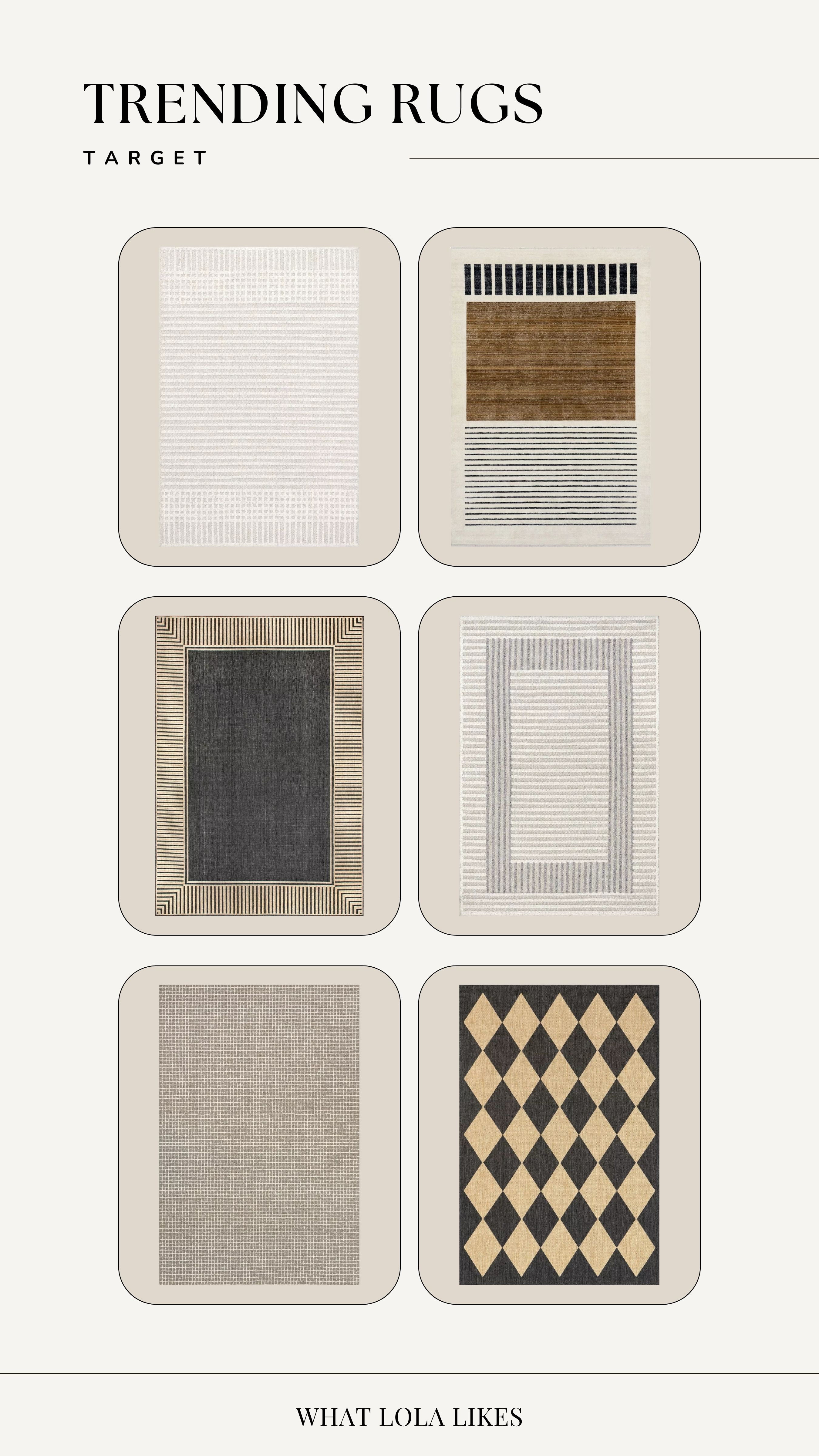 If you are looking to refresh your space here are some cute trending area rug! All are one sale!

Target, Target finds, area rugs, for the home, home decor  

 #LTKHome #LTKFindsUnder100 #LTKStyleTip