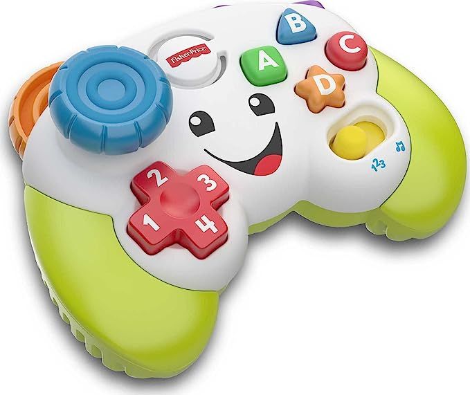 Fisher-Price Laugh & Learn Baby & Toddler Toy Game & Learn Controller Pretend Video Game with Mus... | Amazon (US)