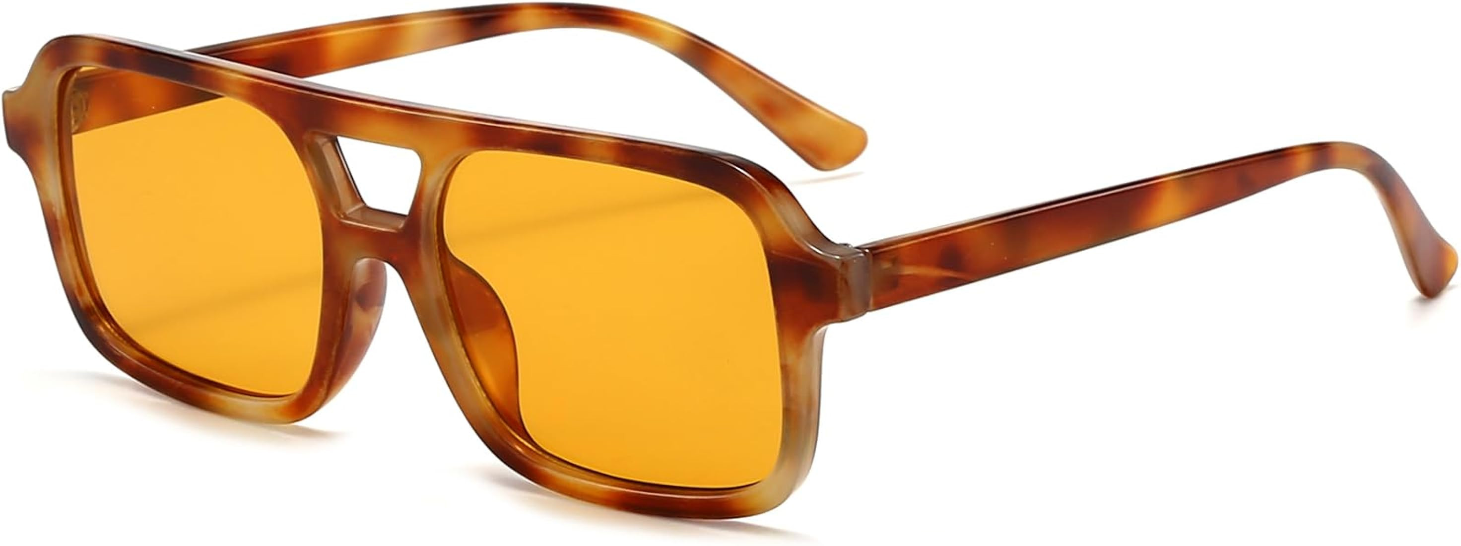 AIEYEZO Retro Square Sunglasses for Women Men Trendy Rectangle Aviator Sun Glasses Vintage 70s Sh... | Amazon (US)