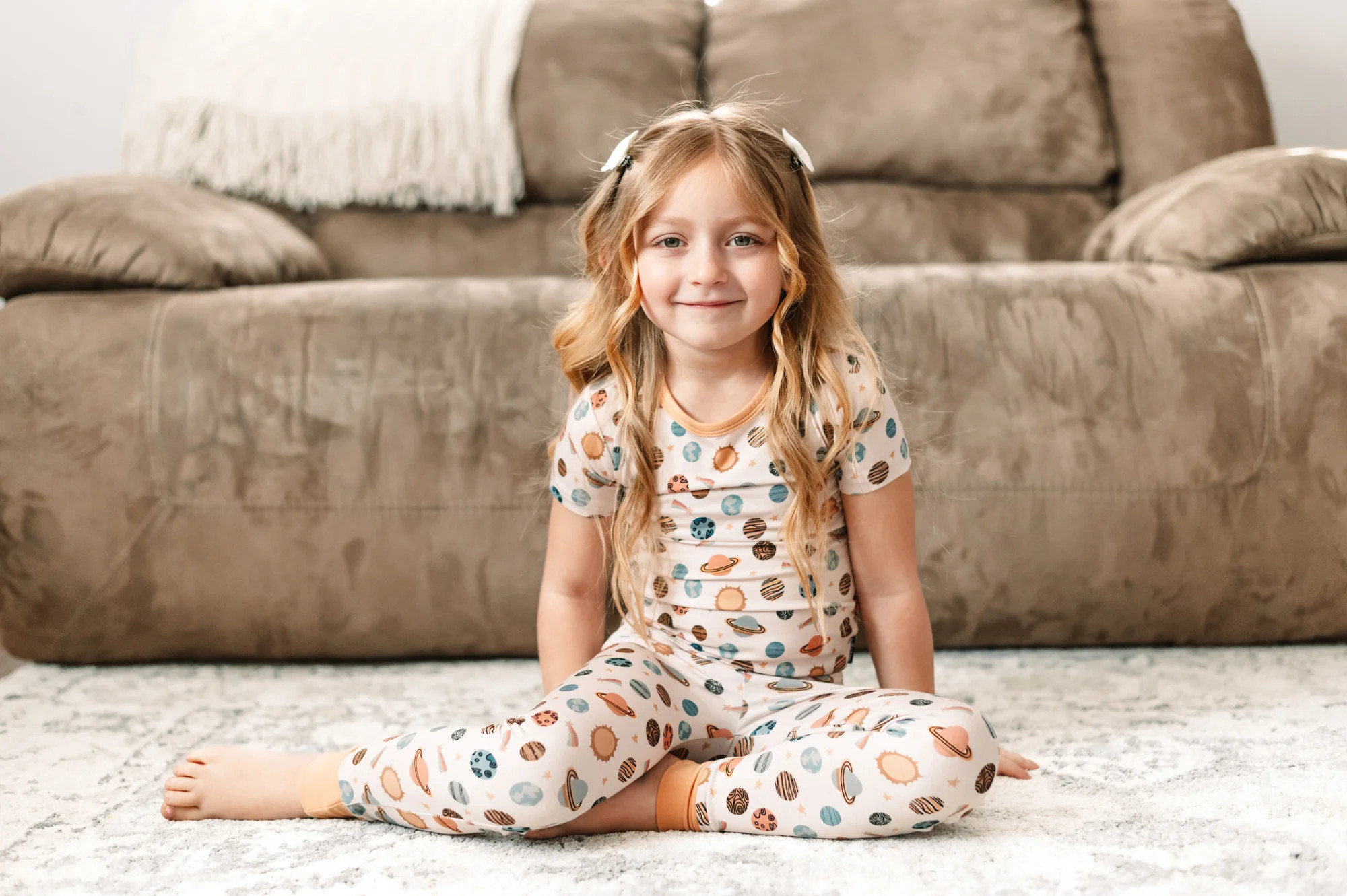 SHORT SLEEVE 2 PIECE SETS - Planets | millie + roo