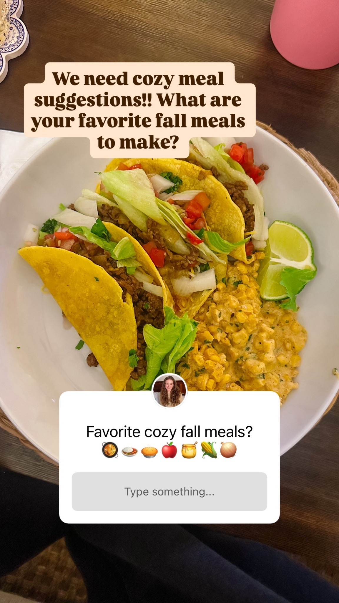 What are your favorite cozy-fall meals? We love to try new recipes, and this time of year there’s so many incredible homemade recipes to make! Send me all your faves!! 