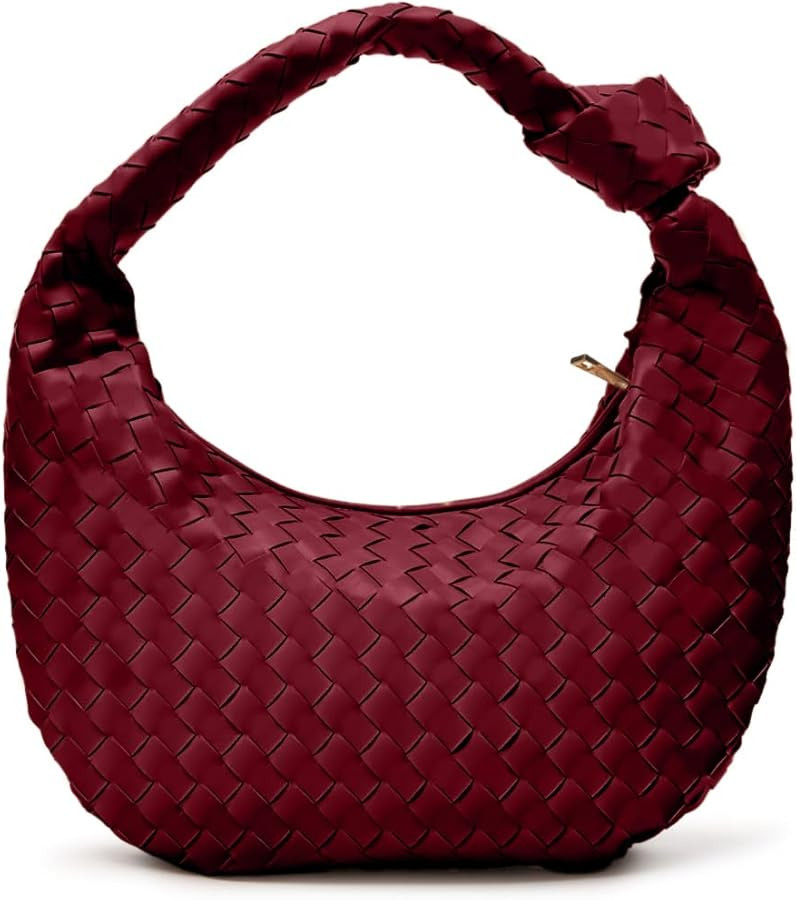 Woven Purse - Woven Tote bag for Women - Knotted Large Slouchy Hobo Shoulder Handbags - Soft Vega... | Amazon (US)