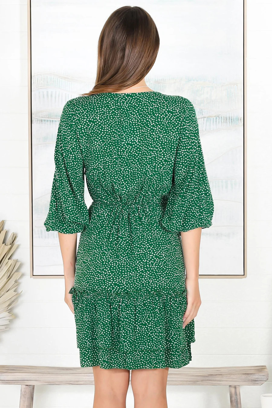 Tillie Mini Dress - Green | Salty Crush