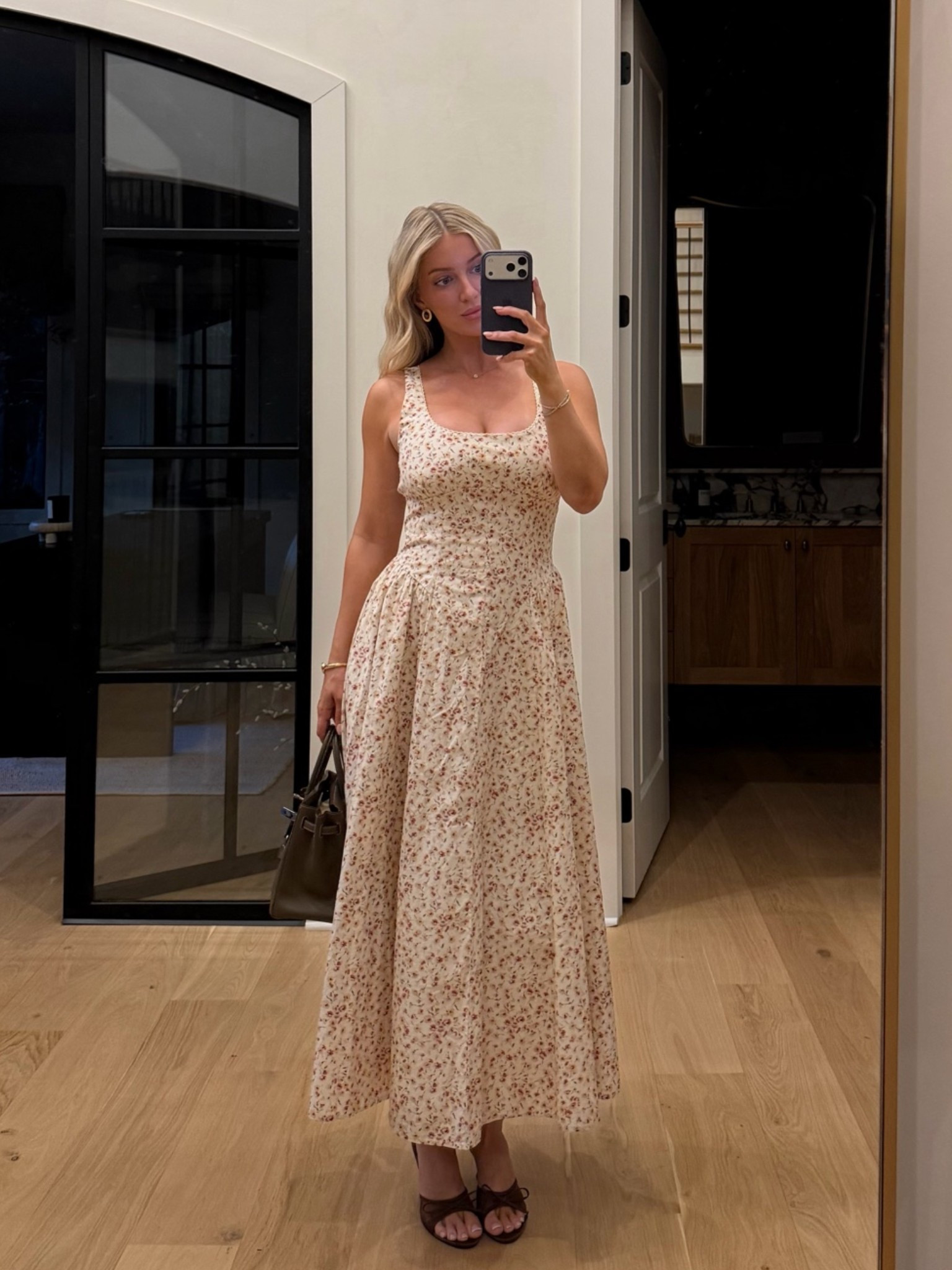 True to size! Comes with a built in bra too