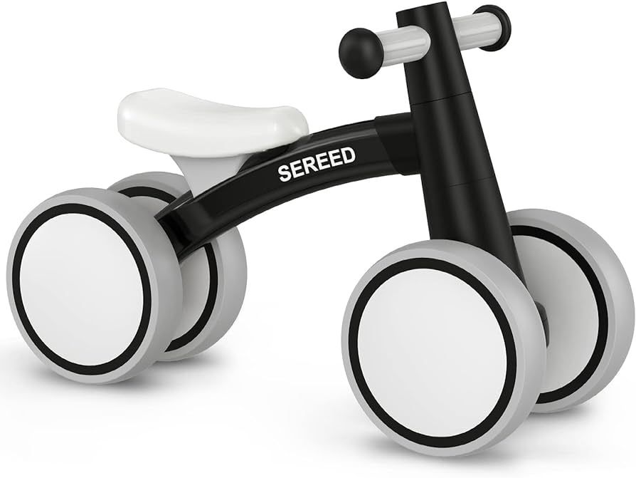 SEREED Baby Balance Bike for 1 Year Old Boys Girls 12-24 Months Toddler Balance Bike, 4 Wheels To... | Amazon (US)