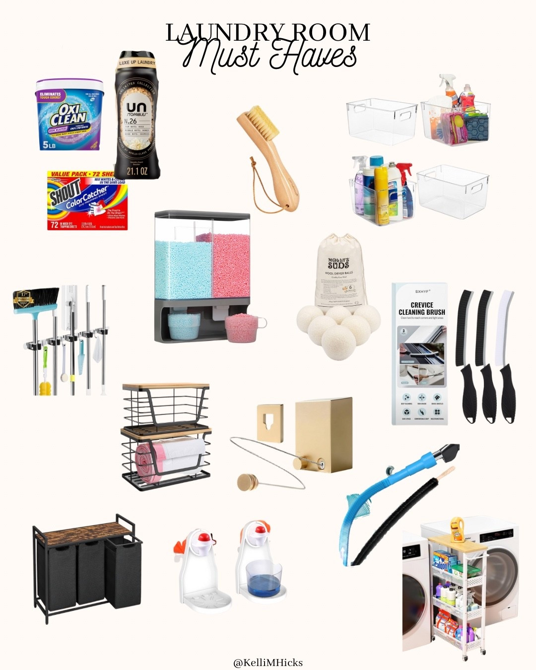 Laundry room must haves 🧺✨ These essentials keep the space organized and make laundry day so much easier — from storage bins to detergent dispensers and clever tools you didn’t know you needed.

#ltkhome #laundryorganization #laundryroommusthaves #ltkfinds #homeorganization #cozyhome
