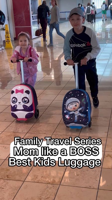 Best kids luggage! These were so great to keep the kids occupied in the airport and while waiting for rides and transport! And the ride along luggage fits so much my toddler did not want to get off of it which was perfect because he wanted to be right next to me! 

#LTKTravel #LTKKids #LTKFamily