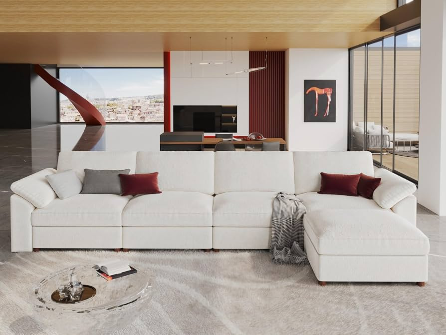 EASE MOOSE Extra Large Modular Sectional Sofa,Modern Oversized L Shape Sectional Couch,Comfty Dee... | Amazon (US)