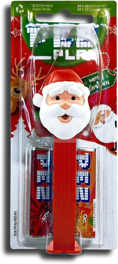 PEZ Christmas Candy Dispenser: Santa Claus PEZ Dispenser | With 2 Rolls Of PEZ Candy Refills | Ch... | Amazon (US)