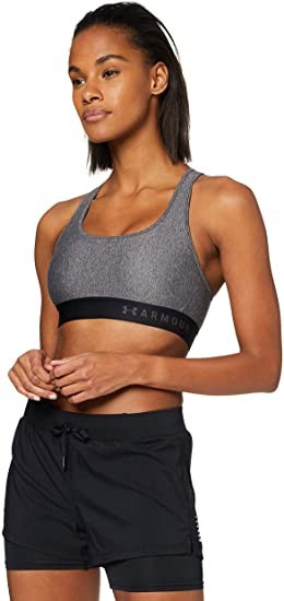 Under Armour Women's Threadborne Heathered Sports Bra | Amazon (US)