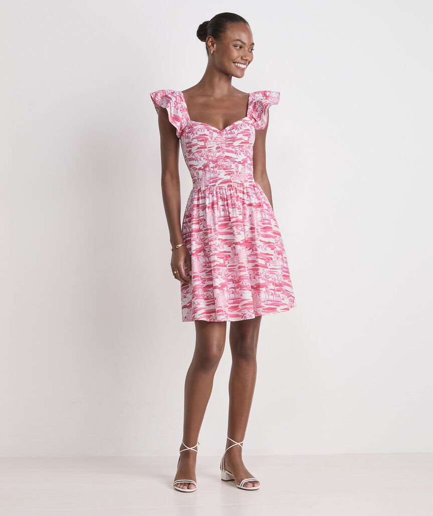 Kentucky Derby Women's Smocked Mini Dress | vineyard vines