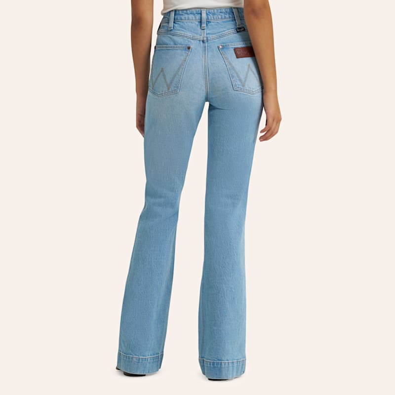 Wrangler Retro Women's Kelsey Light Wash Bailey High Rise Trouser Jeans | Cavender's