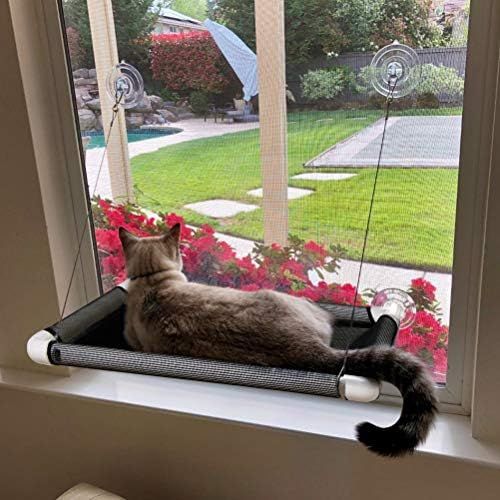Lcybem Cat Hammocks for Window - Seat Suction Cups Space Saving Cat Bed, Pet Resting Seat Safety ... | Amazon (US)