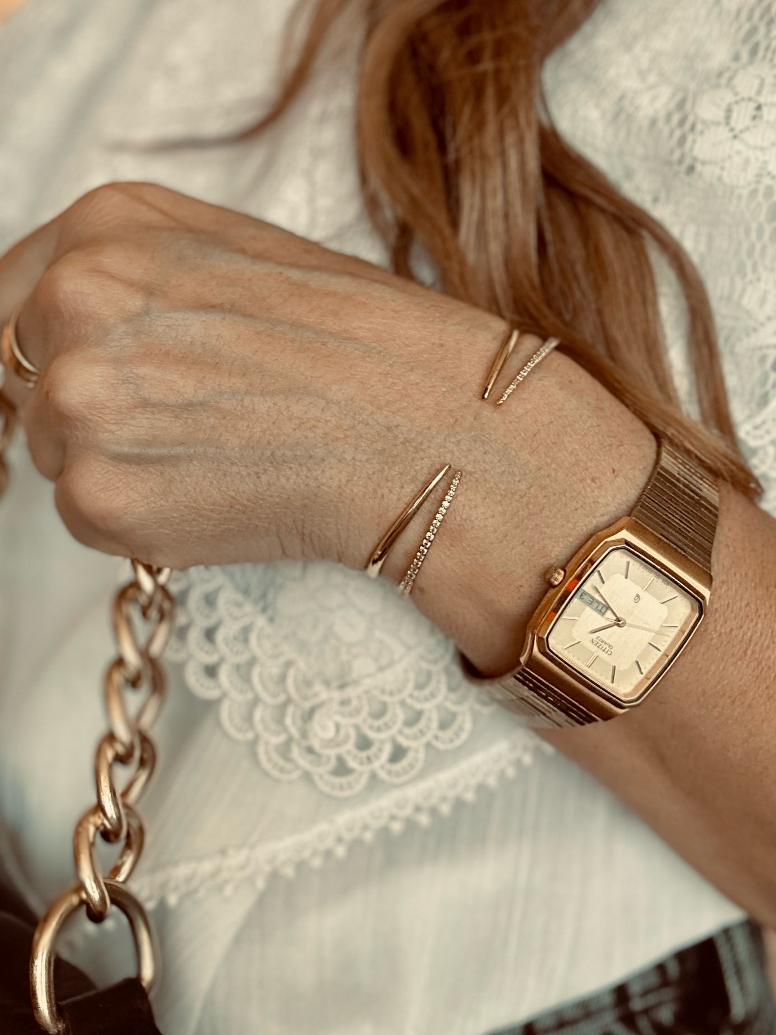 Nothing elevates my outfit like a piece of Ana Luisa Jewelry. This gorgeous Hadley Cuff Bracelet is both elegant and dainty yet statement. I love wearing it right at the small of my wrist 💛

Cuff - Ana Luisa
Watch - Vintage 

#LTKstyletip #LTKfindsunder100 #LTKaustralia