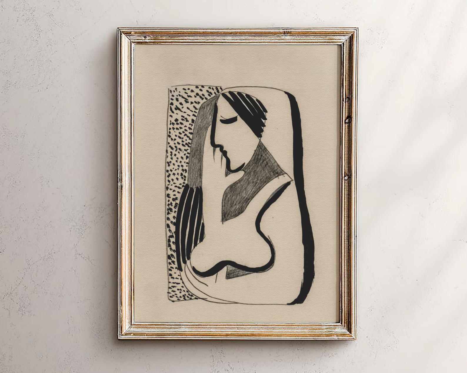 Antique Neutral Figure Sketch / Drawing Vintage Study PRINTABLE / Digital Art Print - Etsy | Etsy (US)