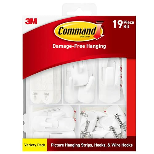 Amazon.com: Command Variety Pack, Including 10 Pairs of Picture Hanging Strips, 6 Wire Hooks and ... | Amazon (US)