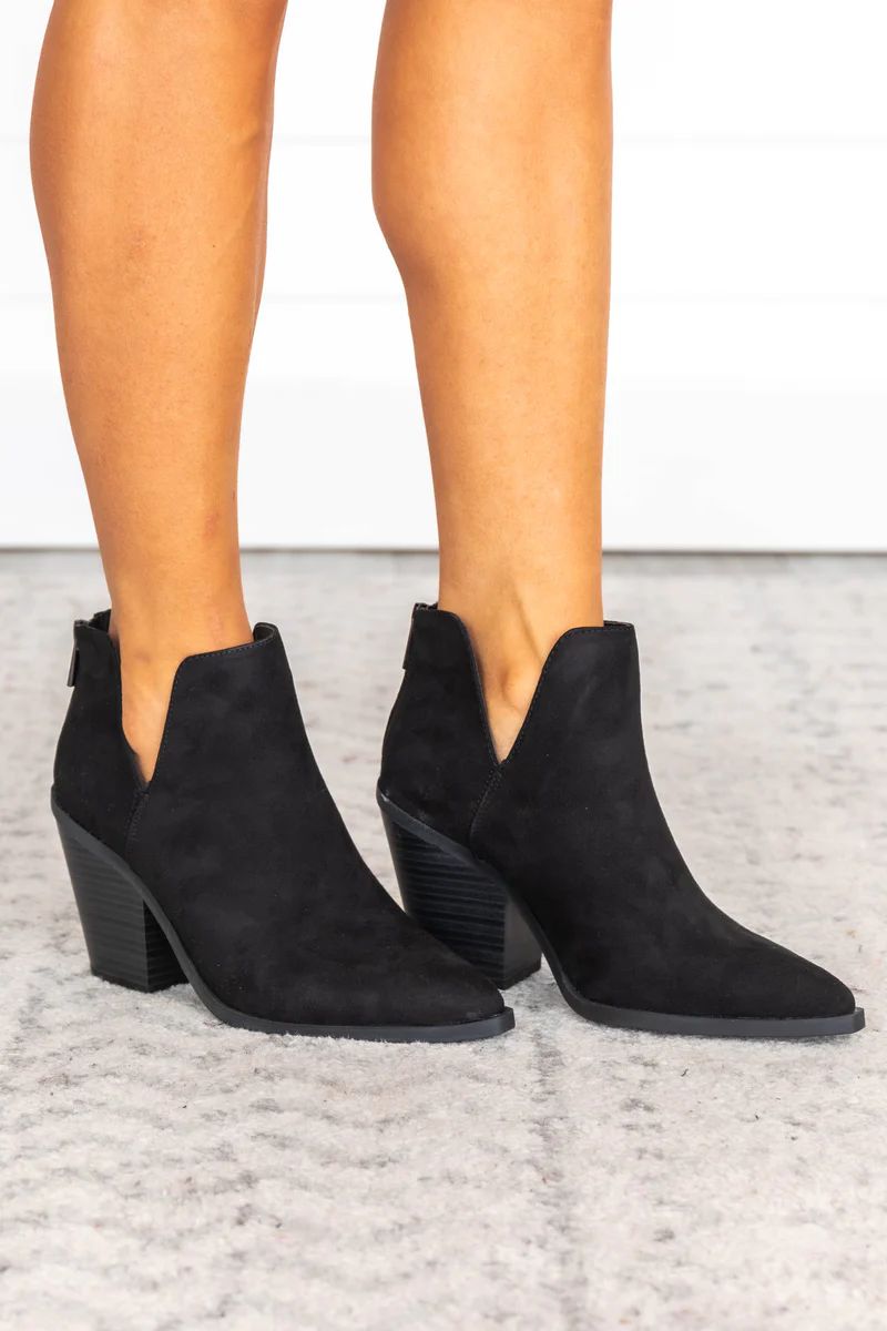 Mila Black Booties | The Pink Lily Boutique