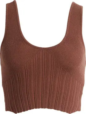 Ribbed Bustier Sweater Tank | Nordstrom