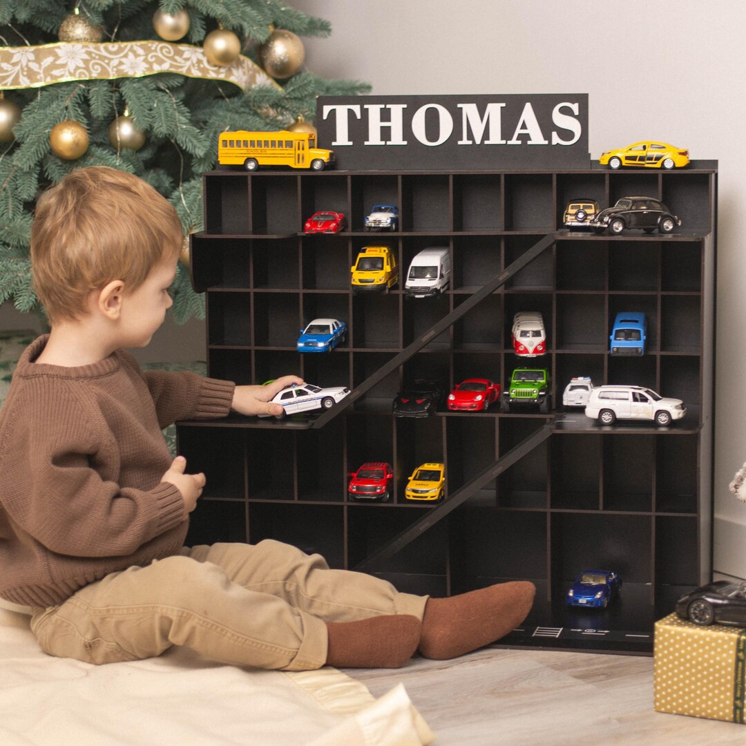 Personalized Wooden Toy Car Garage,toddler Boy Christmas Gift ,toy Car Storage, Garage Parking 2 ... | Etsy (US)
