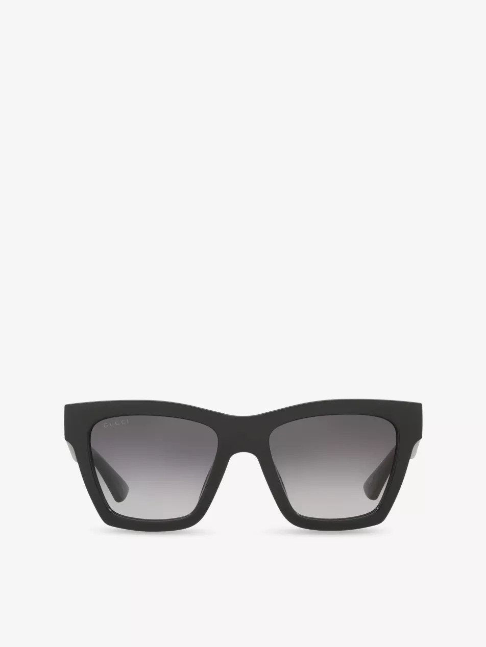 GG1714S Cat Eye-Frame Injected Sunglasses | Selfridges